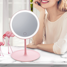 Load image into Gallery viewer, Compact Adjustable LED Light Up Makeup Face Mirror