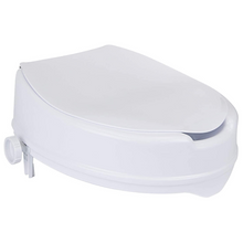 Load image into Gallery viewer, Clamp On Raised Handicap Toilet Seat Riser 4"