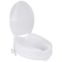 Load image into Gallery viewer, Clamp On Raised Handicap Toilet Seat Riser 4"