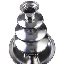 Load image into Gallery viewer, 4 Tier Chocolate Fondue Fountain Stainless Steel Machine