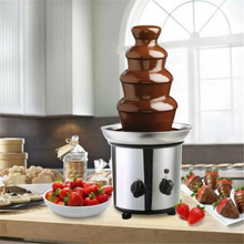 Load image into Gallery viewer, 4 Tier Chocolate Fondue Fountain Stainless Steel Machine