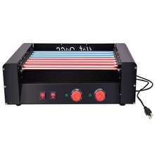 Load image into Gallery viewer, 18 Hot Dog Roller Black Cooker Grill Machine