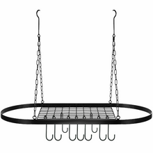 Load image into Gallery viewer, Ceiling Hanging Pots And Pans Organizer Rack 24"