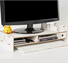 Load image into Gallery viewer, Computer Monitor Riser Mount Stand With Drawer