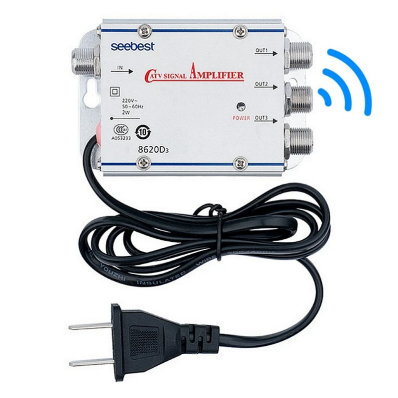 cable tv booster box 20dB TV Antenna Booster Cable Signal Amplifier – AVSRetailers