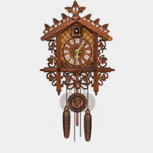 Load image into Gallery viewer, Antique Battery Operated Cuckoo Wall Clock