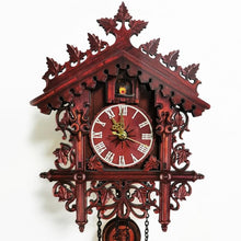 Load image into Gallery viewer, Antique Battery Operated Cuckoo Wall Clock