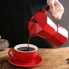Load image into Gallery viewer, Aluminum Stovetop Moka Coffee Maker Espresso Pot