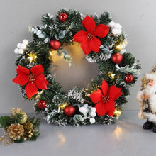 Load image into Gallery viewer, Artificial LED Lighted Christmas Hanging Wreath