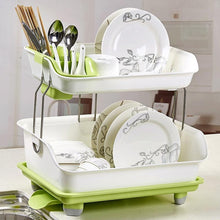 Load image into Gallery viewer, Compact 2 Tier Kitchen Dish Drying Drainer Rack