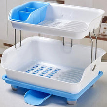 Load image into Gallery viewer, Compact 2 Tier Kitchen Dish Drying Drainer Rack