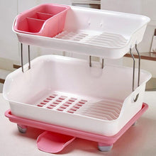 Load image into Gallery viewer, Compact 2 Tier Kitchen Dish Drying Drainer Rack
