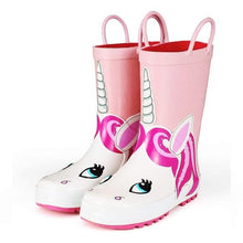 Load image into Gallery viewer, Comfortable Girls' Unicorn Waterproof Rain Boots