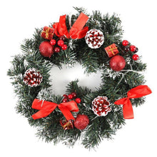 Load image into Gallery viewer, Artificial LED Lighted Christmas Hanging Wreath