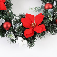 Load image into Gallery viewer, Artificial LED Lighted Christmas Hanging Wreath