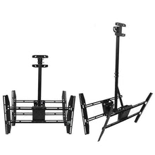 Load image into Gallery viewer, Adjustable Flip Down Ceiling Hanging TV Mount 37 in - 70 in