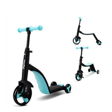 Load image into Gallery viewer, 2 in 1 Kids 3 Wheel Scooter And Tricycle Combo