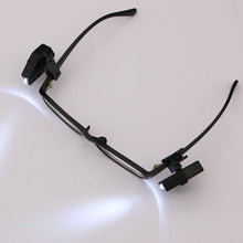 Load image into Gallery viewer, Clip On Book Reading Lights For Glasses