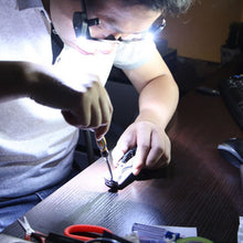 Load image into Gallery viewer, Clip On Book Reading Lights For Glasses