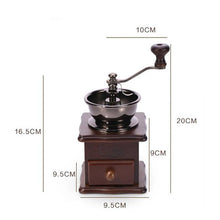 Load image into Gallery viewer, Antique Manual Hand Coffee Burr Grinder