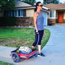 Load image into Gallery viewer, Compact Bicycle Cargo Trailer Cart Wagon