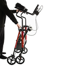 Load image into Gallery viewer, Deluxe Stand Upright Padded Senior Walker Rollator
