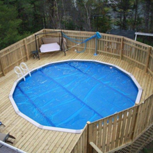 Load image into Gallery viewer, Deluxe Above Ground Solar Pool Blanket Bubble Cover
