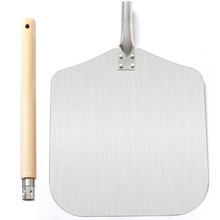 Load image into Gallery viewer, Aluminum Pizza Paddle Peel 13&quot; x 12&quot;
