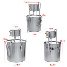 Load image into Gallery viewer, Complete Moonshine Alcohol Copper Still Distiller Kit 35L
