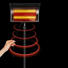 Load image into Gallery viewer, Deluxe Standing Infrared Outdoor Patio Heater 1500W
