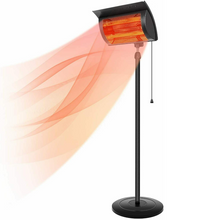 Load image into Gallery viewer, Deluxe Standing Infrared Outdoor Patio Heater 1500W
