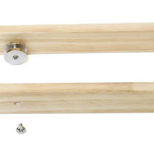 Ceiling Mounted Wooden Hanging Pots And Pans Rack