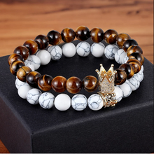 Load image into Gallery viewer, Crown Stacked Bracelet

