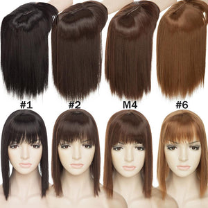 Clip On Hair Topper Pieces Synthetic Wiglet For Women