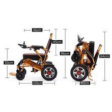 Load image into Gallery viewer, Portable Lightweight Electric Foldable Power Wheelchair
