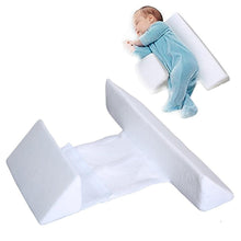 Load image into Gallery viewer, Baby Anti Roll Side Sleeper Positioner Wedge Pillow
