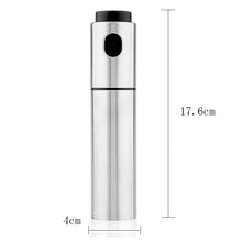 Load image into Gallery viewer, Cooking Oil Sprayer Bottle Stainless Steel
