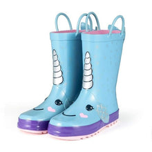 Load image into Gallery viewer, Comfortable Girls&#39; Unicorn Waterproof Rain Boots
