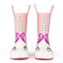 Load image into Gallery viewer, Comfortable Girls&#39; Unicorn Waterproof Rain Boots

