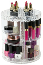 Load image into Gallery viewer, Adjustable Rotating Cosmetic Makeup Organizer Storage Box
