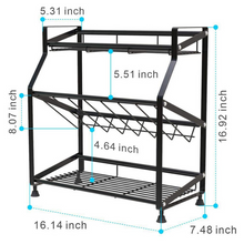 Load image into Gallery viewer, Countertop Spice Storage Organizer Rack
